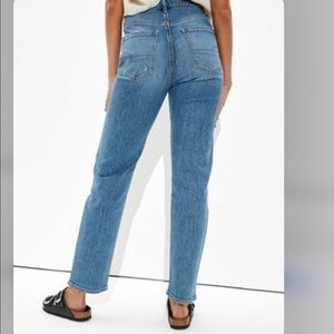 AMERICAN EAGLE 90’s Boyfriend Jean Vintage Wash Denim Size 14 Long